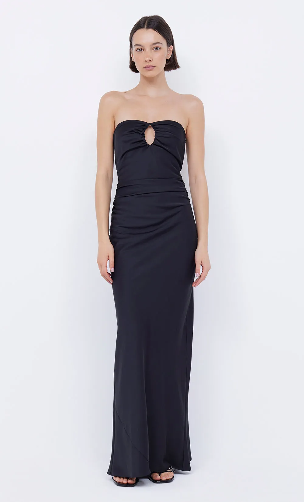 EMILIA STRAPLESS DRESS - BLACK