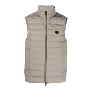 Emporio Armani Eagle Logo Patch Grey Gilet