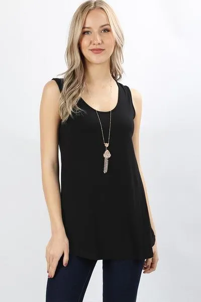 Essential Solid Layering Tunic Tank - More Colors!