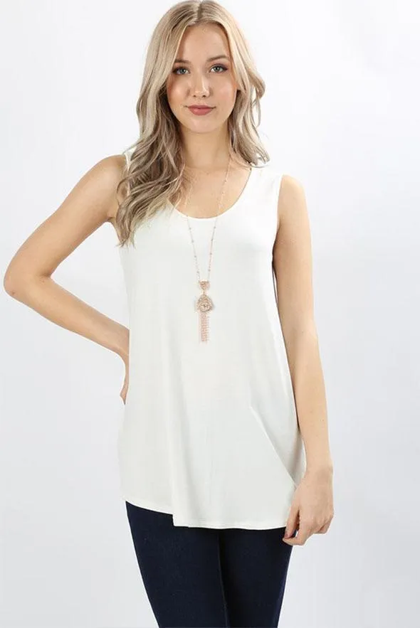 Essential Solid Layering Tunic Tank - More Colors!