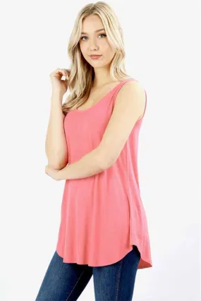 Essential Solid Layering Tunic Tank - More Colors!