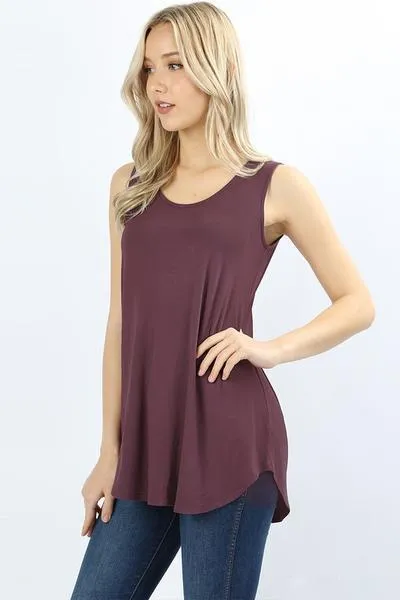 Essential Solid Layering Tunic Tank - More Colors!