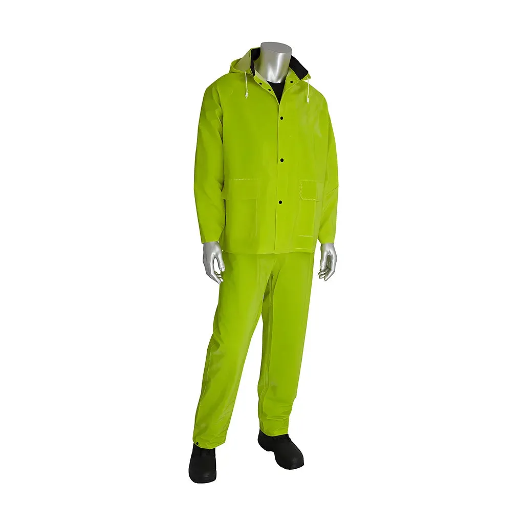 Falcon 201-355X5 Premium Hi-Vis Three-Piece Rainsuit - 0.35mm