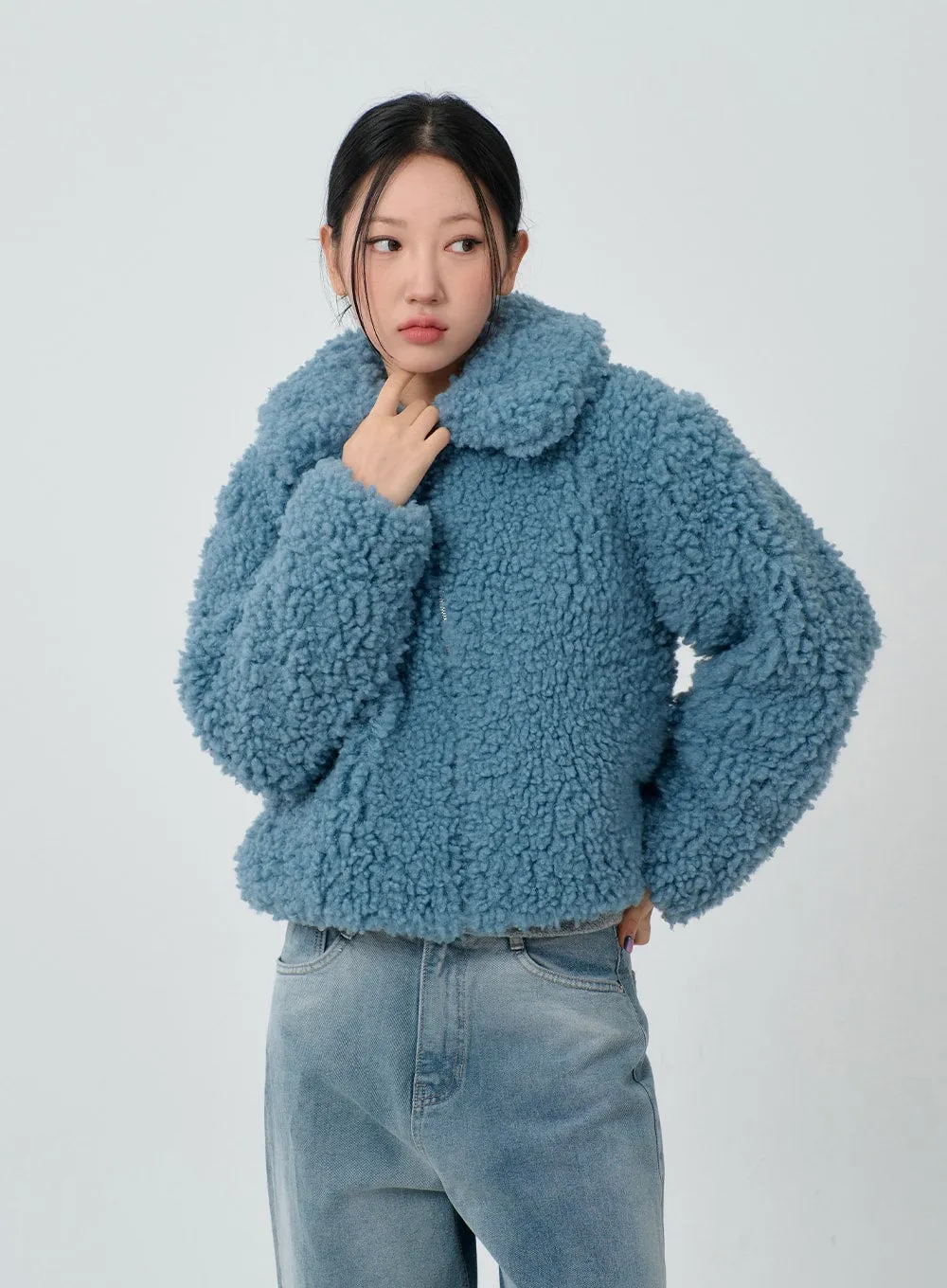 Faux Fur Cropped Jacket CJ304