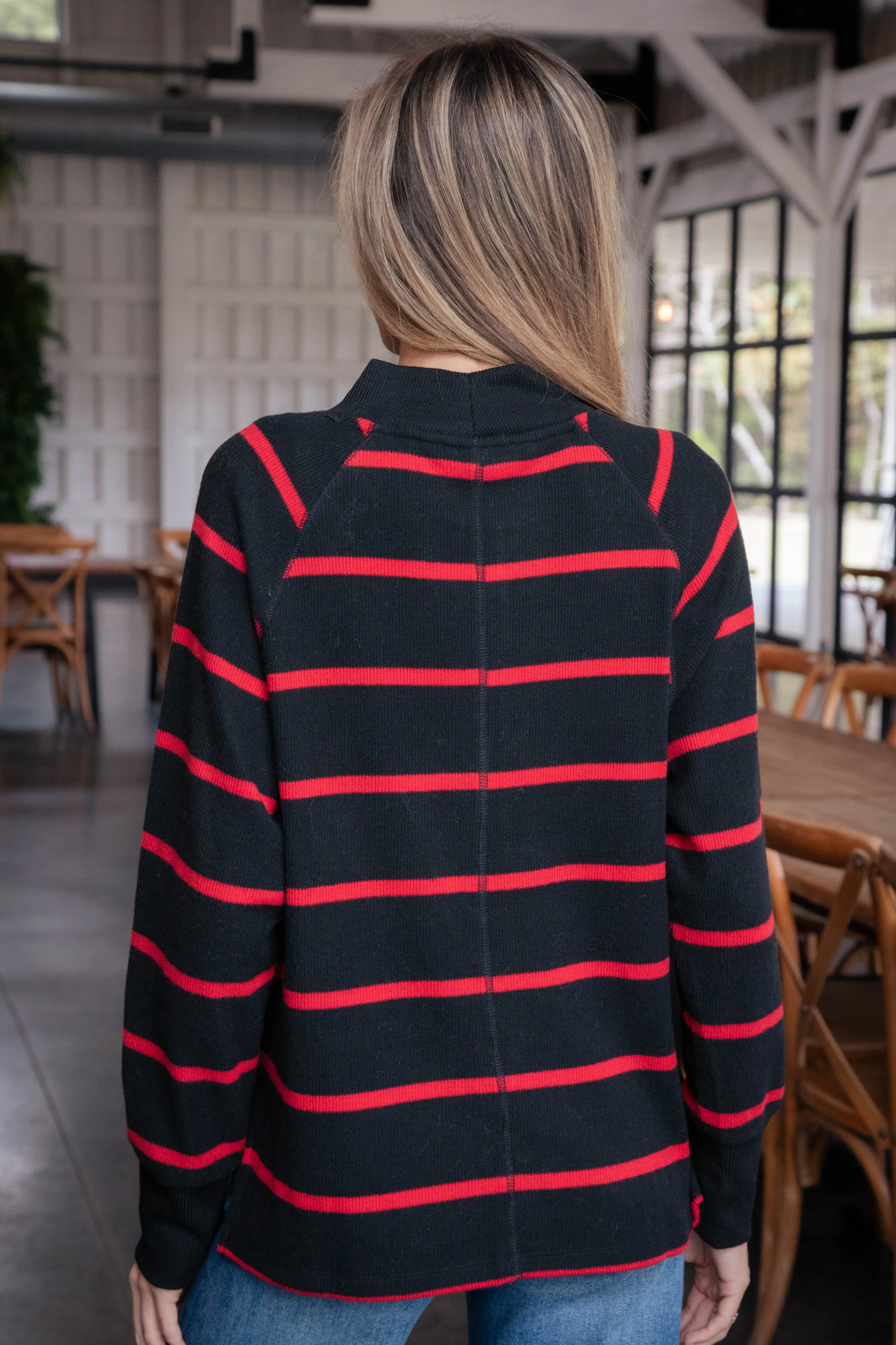 Fireside Striped Tunic, Red/Black | Sanctuary