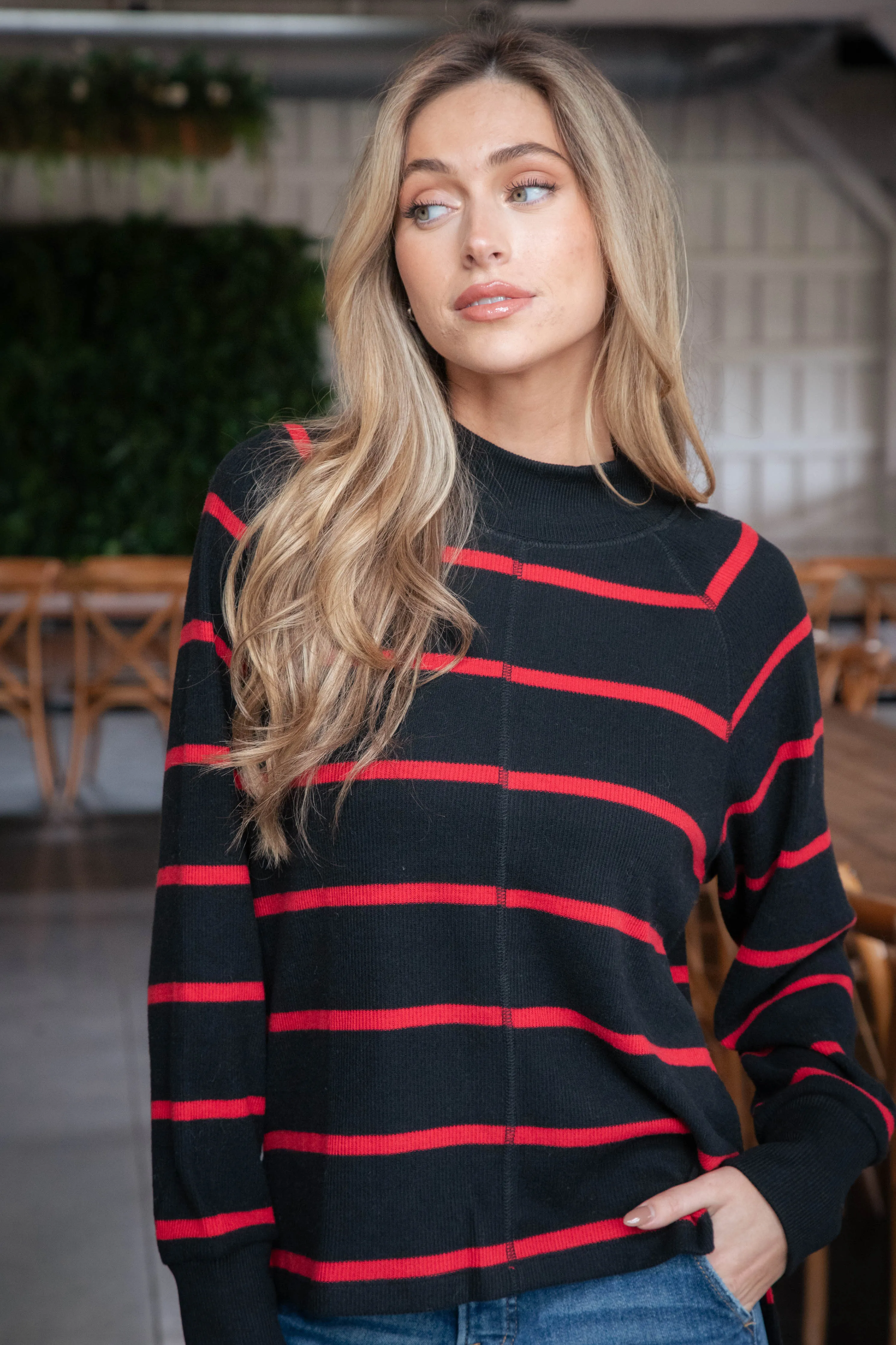 Fireside Striped Tunic, Red/Black | Sanctuary