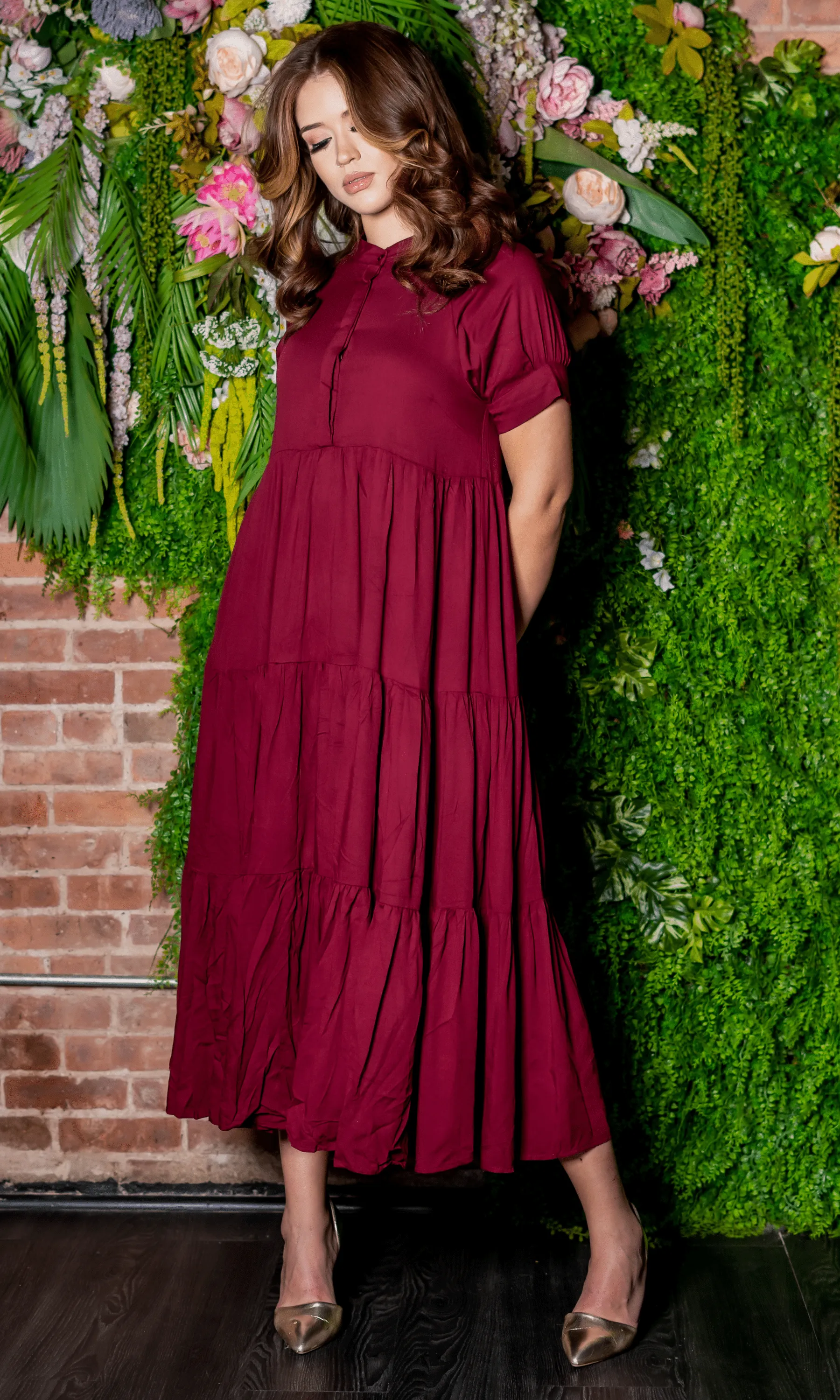 First Date | Maxi Dress - Burgundy FINAL SALE