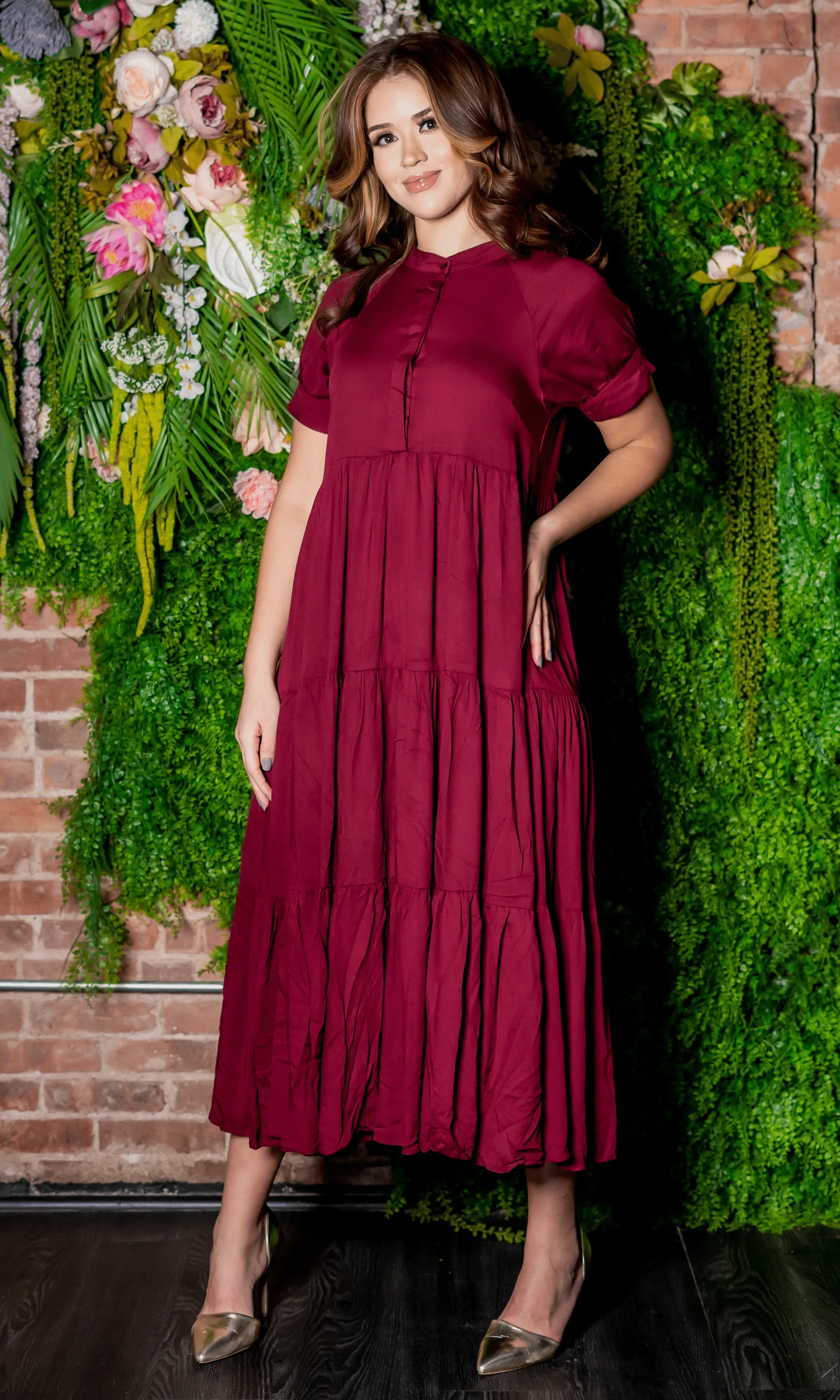 First Date | Maxi Dress - Burgundy FINAL SALE