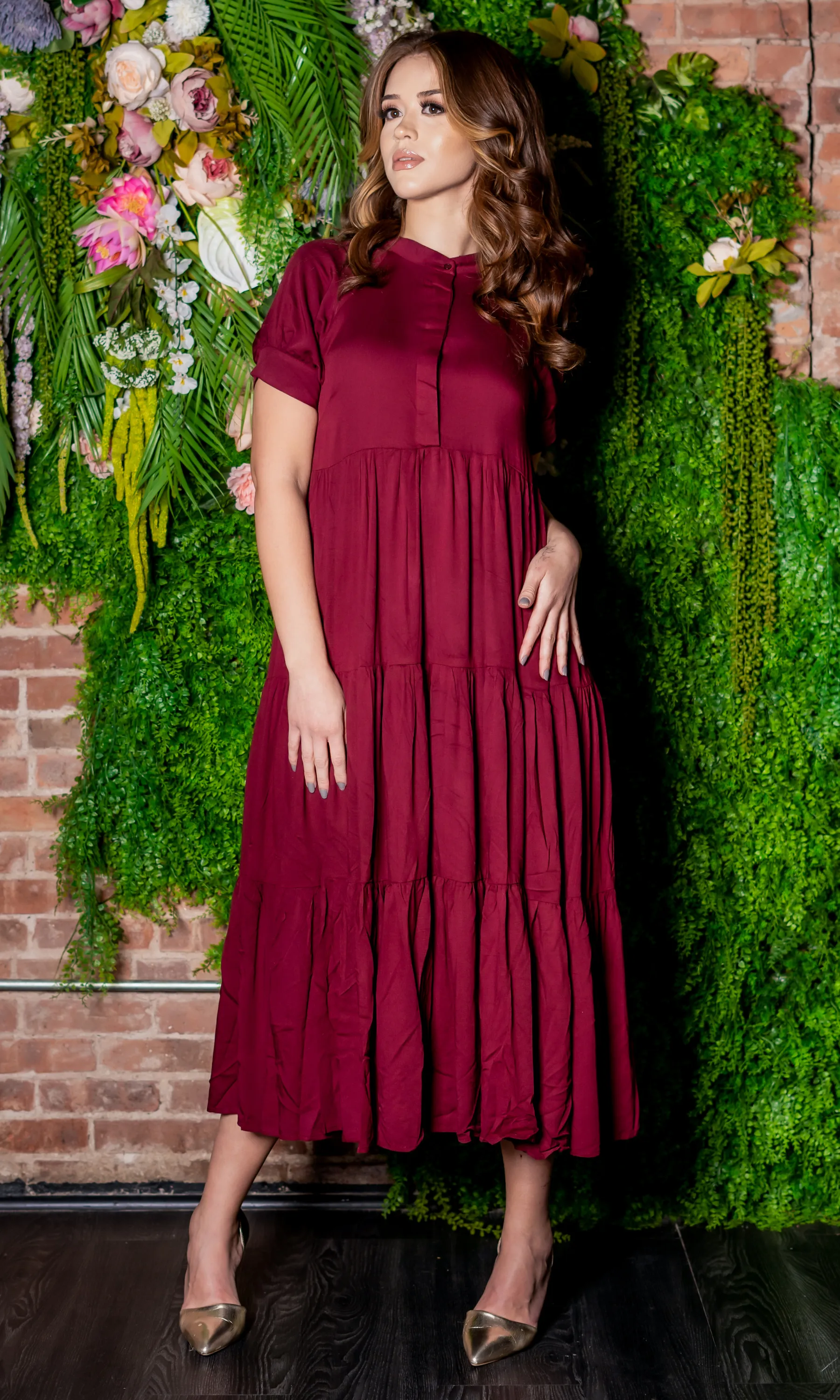 First Date | Maxi Dress - Burgundy FINAL SALE