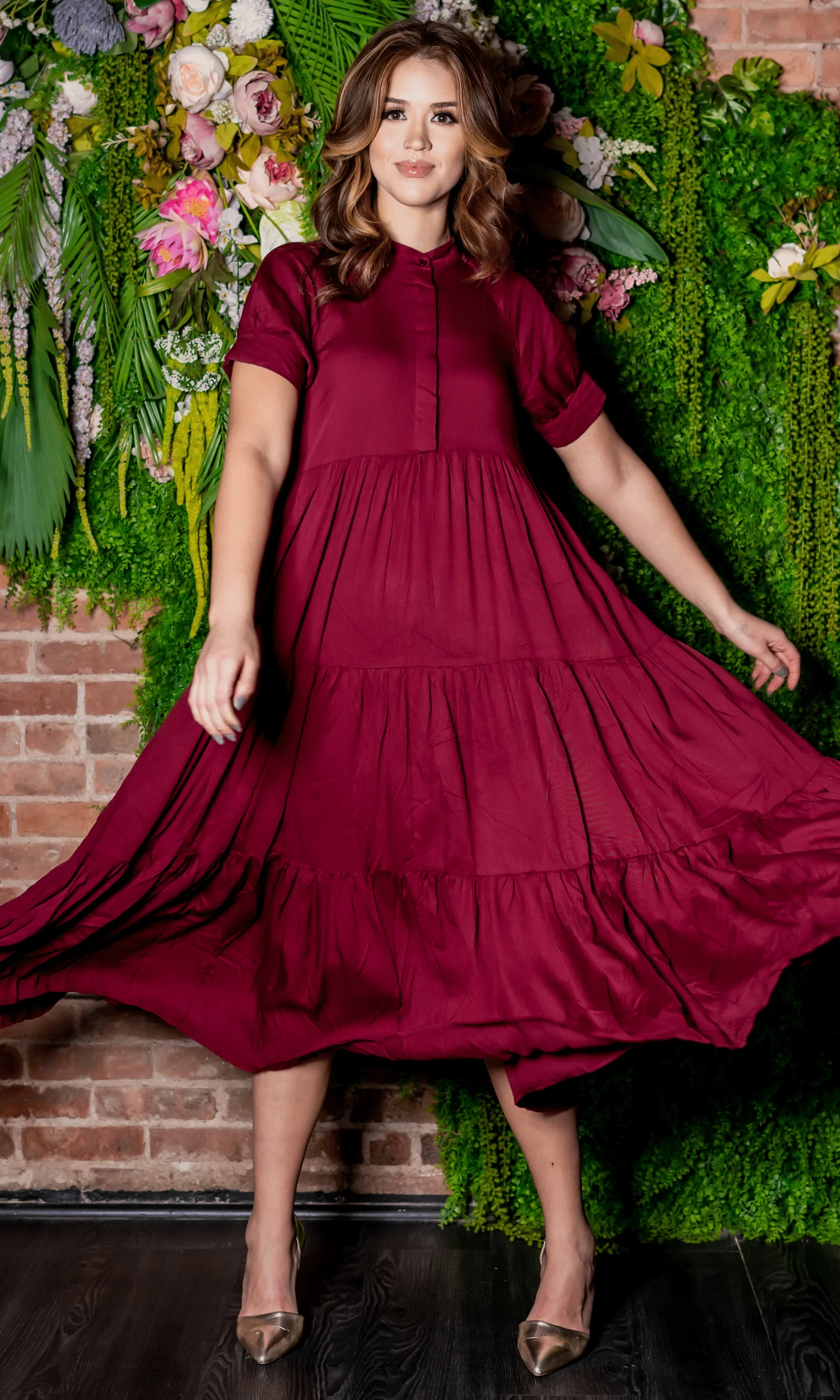 First Date | Maxi Dress - Burgundy FINAL SALE