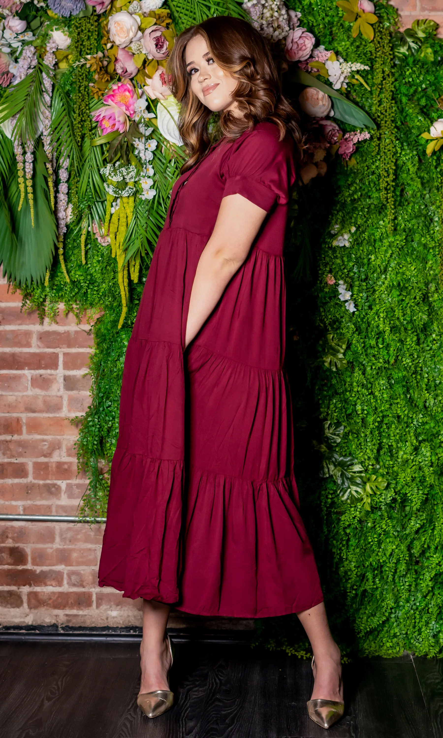 First Date | Maxi Dress - Burgundy FINAL SALE