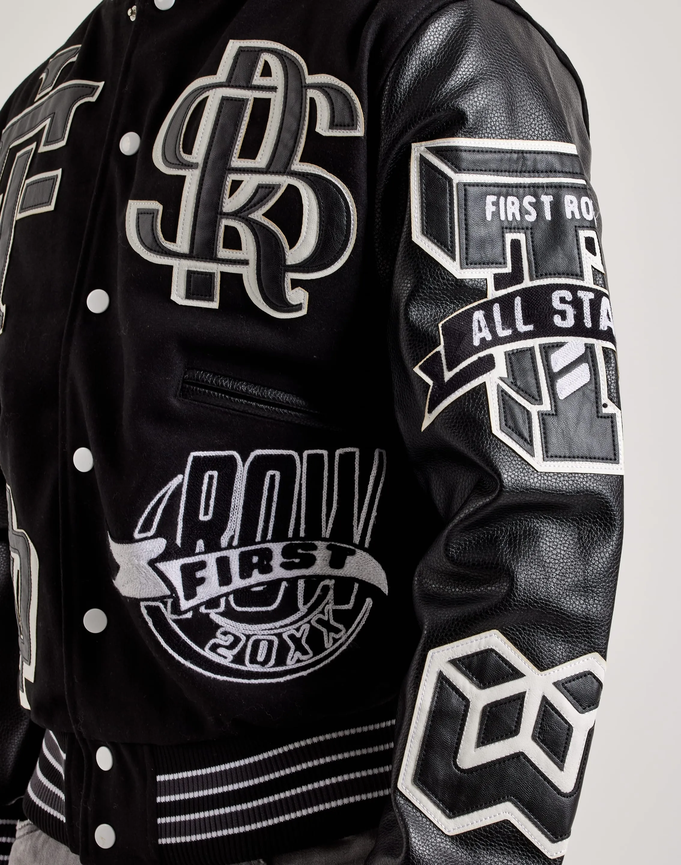 First Row Coexist Varsity Jacket