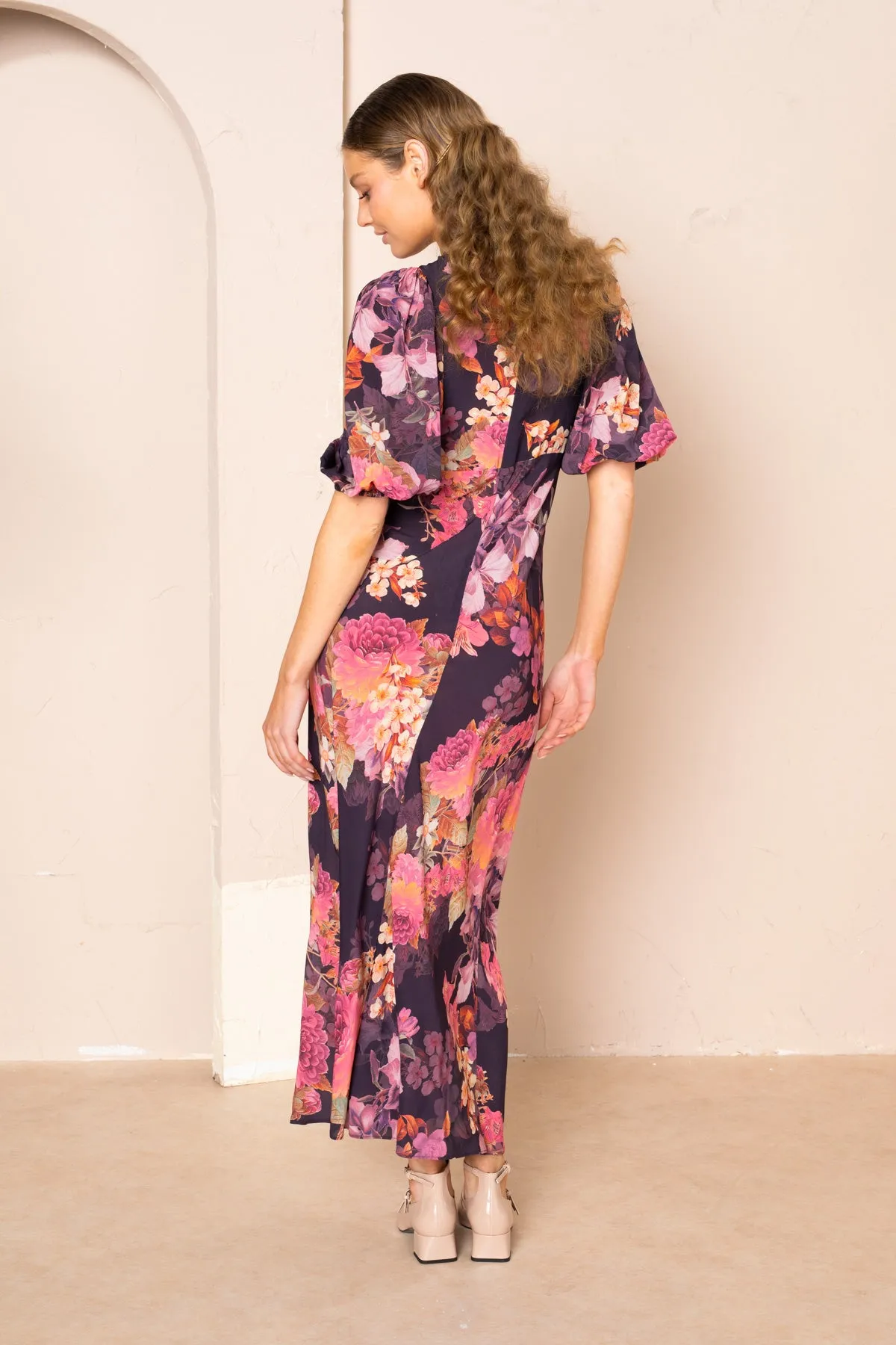 Florence Bias Cut Maxi Dress