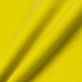 Fluorescent Yellow Double-Faced Pure Cashmere