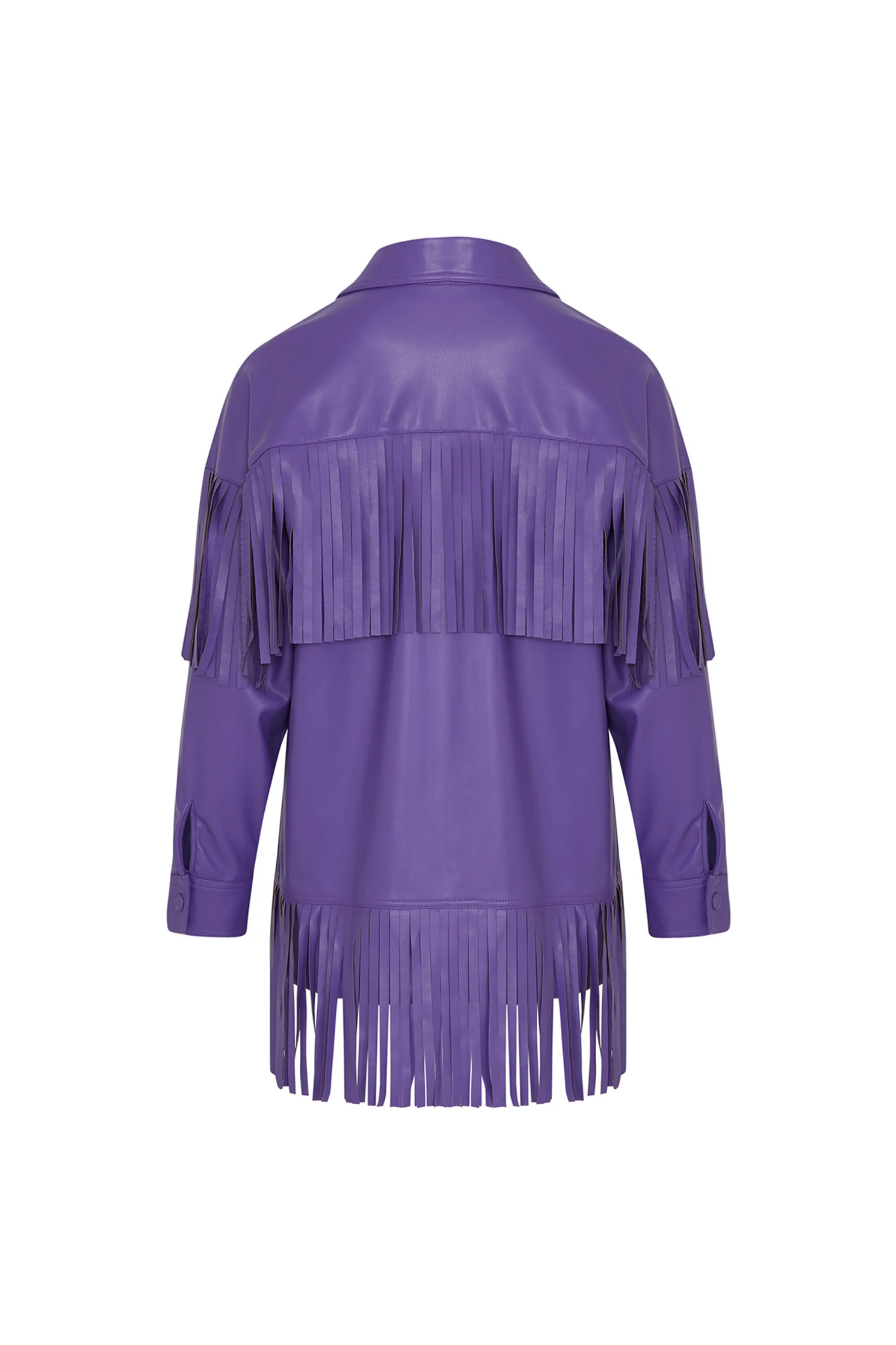 Fringe Faux Suede Jacket