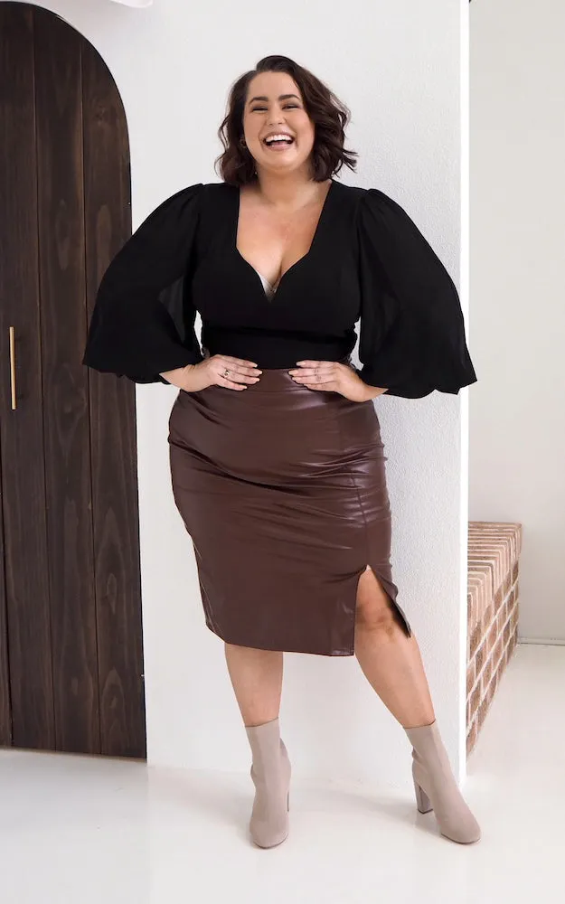 Gateau Skirt - Chocolate Brown