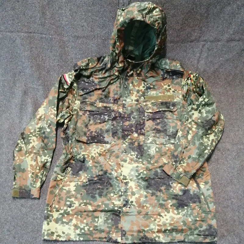 German Original Cold Weather Parka Shell. New. Flecktarn.