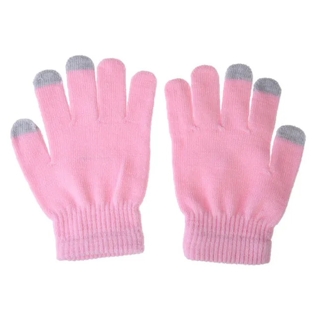 Glove Fashion touch screen Gloves colorful&Soft Cotton Winter Gloves Warmer Smartphones For Driving Glove Gift ForMen Women