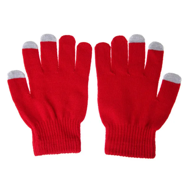 Glove Fashion touch screen Gloves colorful&Soft Cotton Winter Gloves Warmer Smartphones For Driving Glove Gift ForMen Women