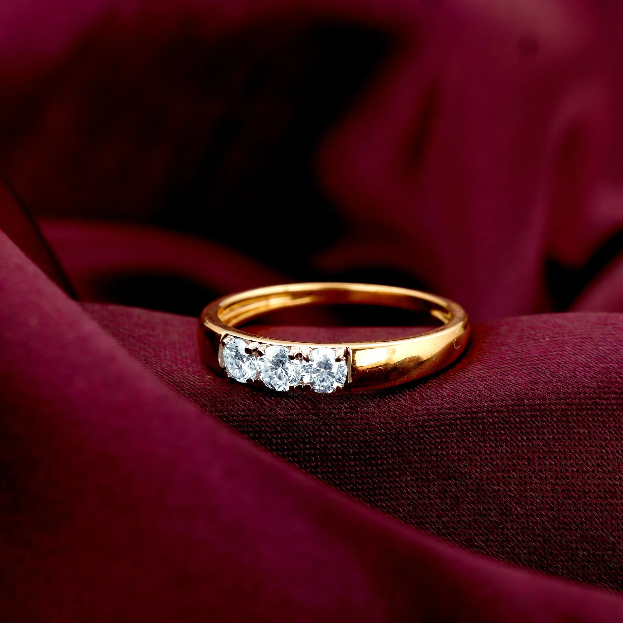 Gold Celestial Glow Diamond Ring