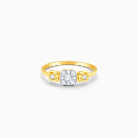 Gold Tapestry Of Life Diamond Ring