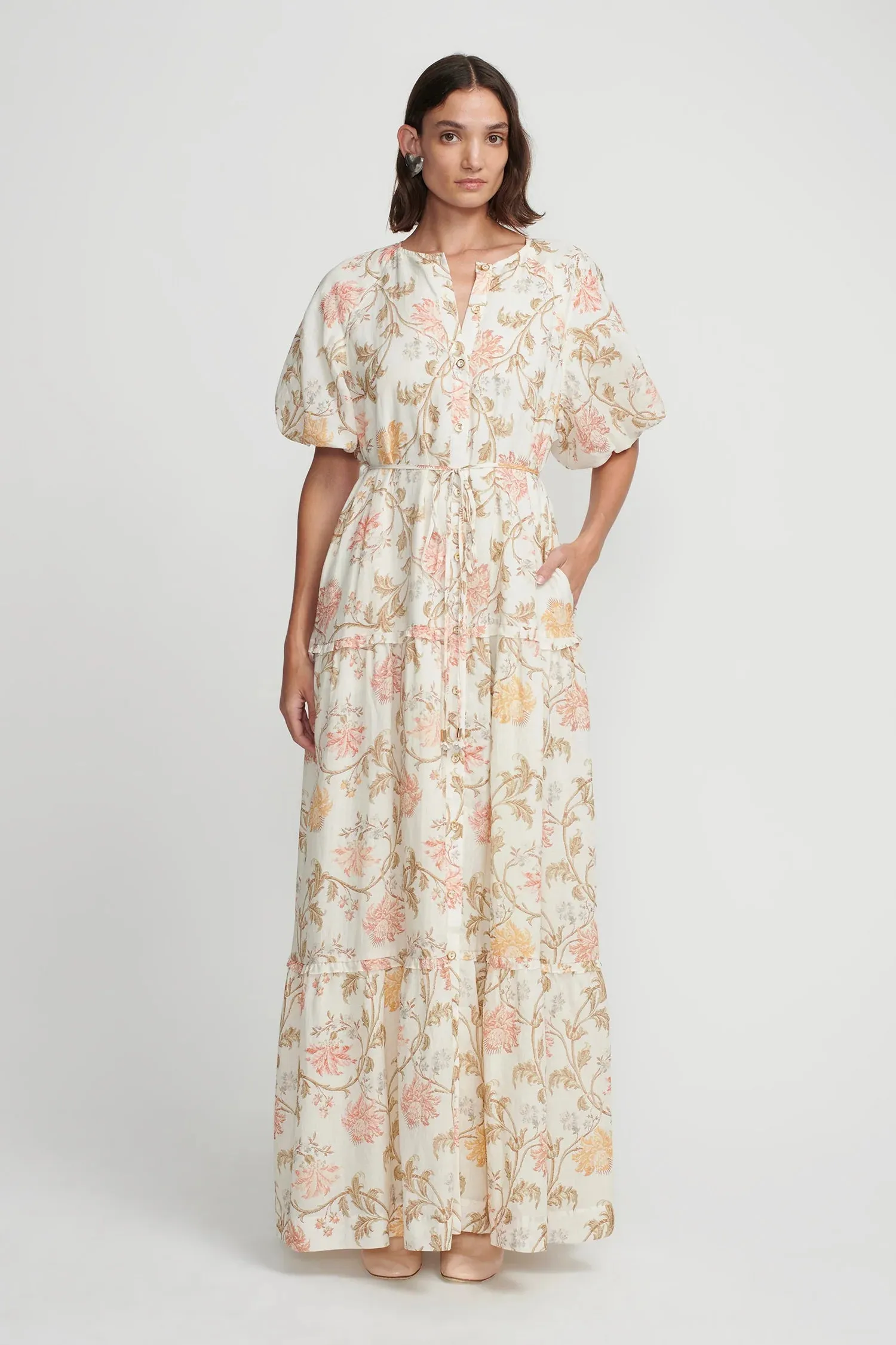 Hansen & Gretel | Margiela Maxi Dress Creme Floral