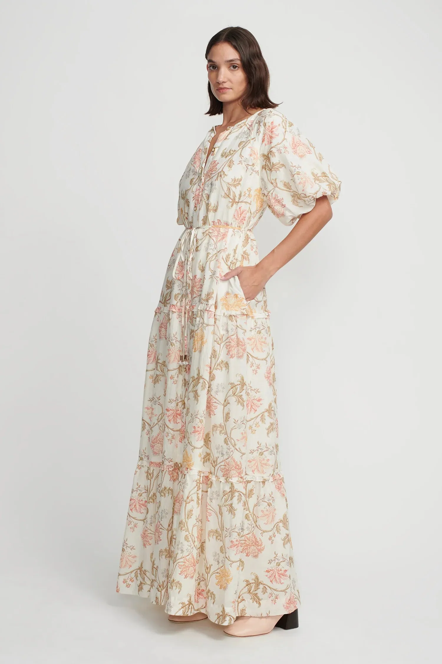 Hansen & Gretel | Margiela Maxi Dress Creme Floral