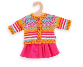 Heless Doll Cardigan with Skirt Outfit 'Jolly', Doll Size 35-45cm