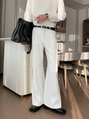 High-waist Straight-leg Flared Pants