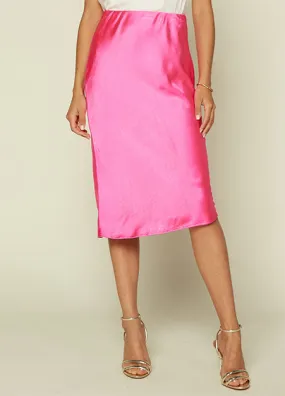 Hot Pink Slip Skirt