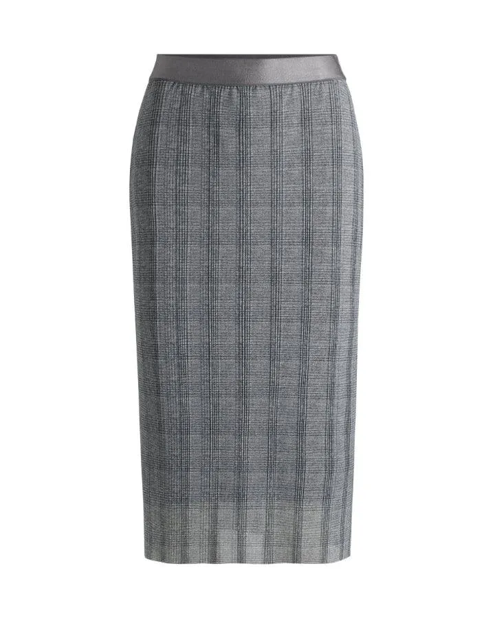 Hugo Boss Evibelle Plaid Tulle Skirt