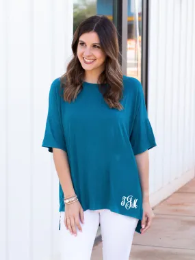 I Bet You Think About Me Tunic - Dark Teal