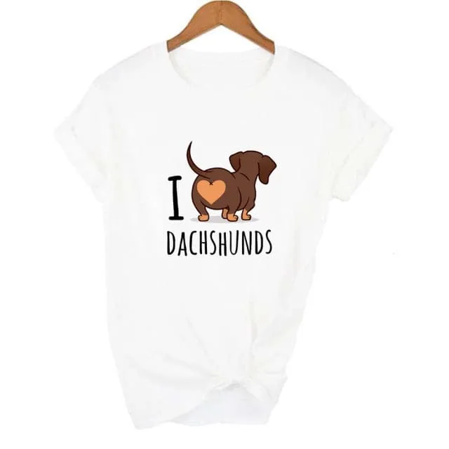 I Love Dachshunds T-Shirt