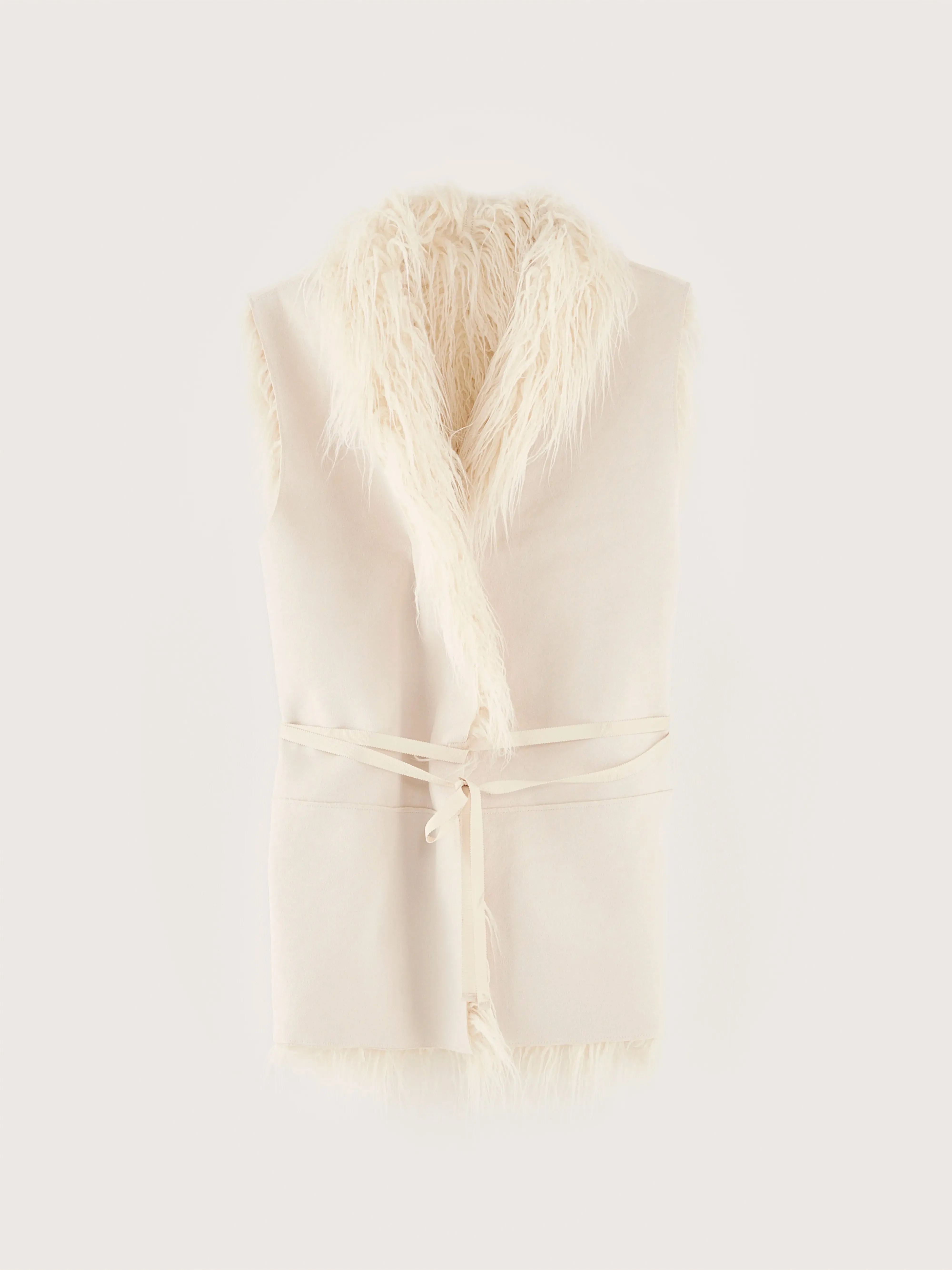 Jaden sleeveless vest (242 / W / CREAM)