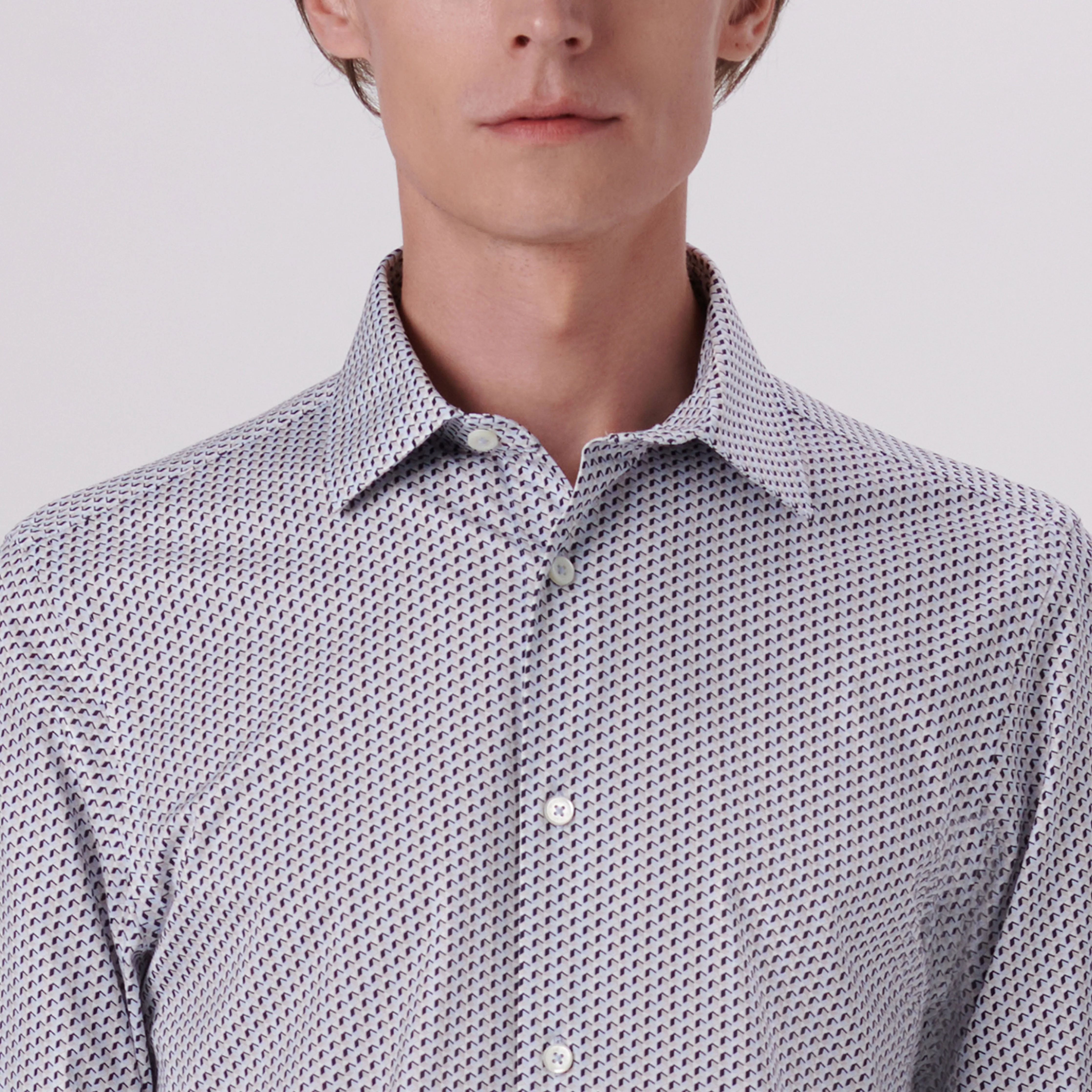 James Geometric Illusion Print OoohCotton Shirt