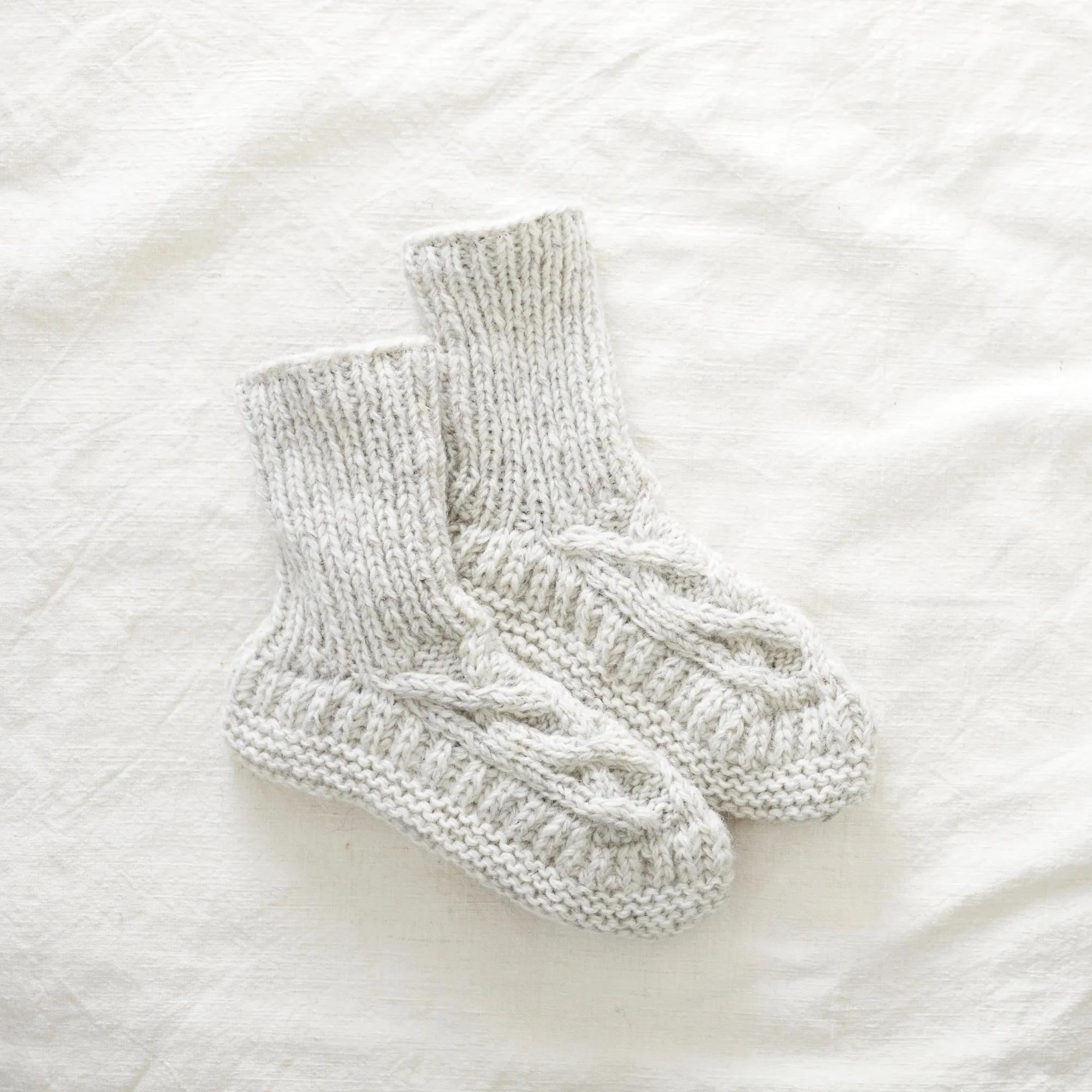 JANA Cable Knit Wool Cosy Lined Slipper Socks