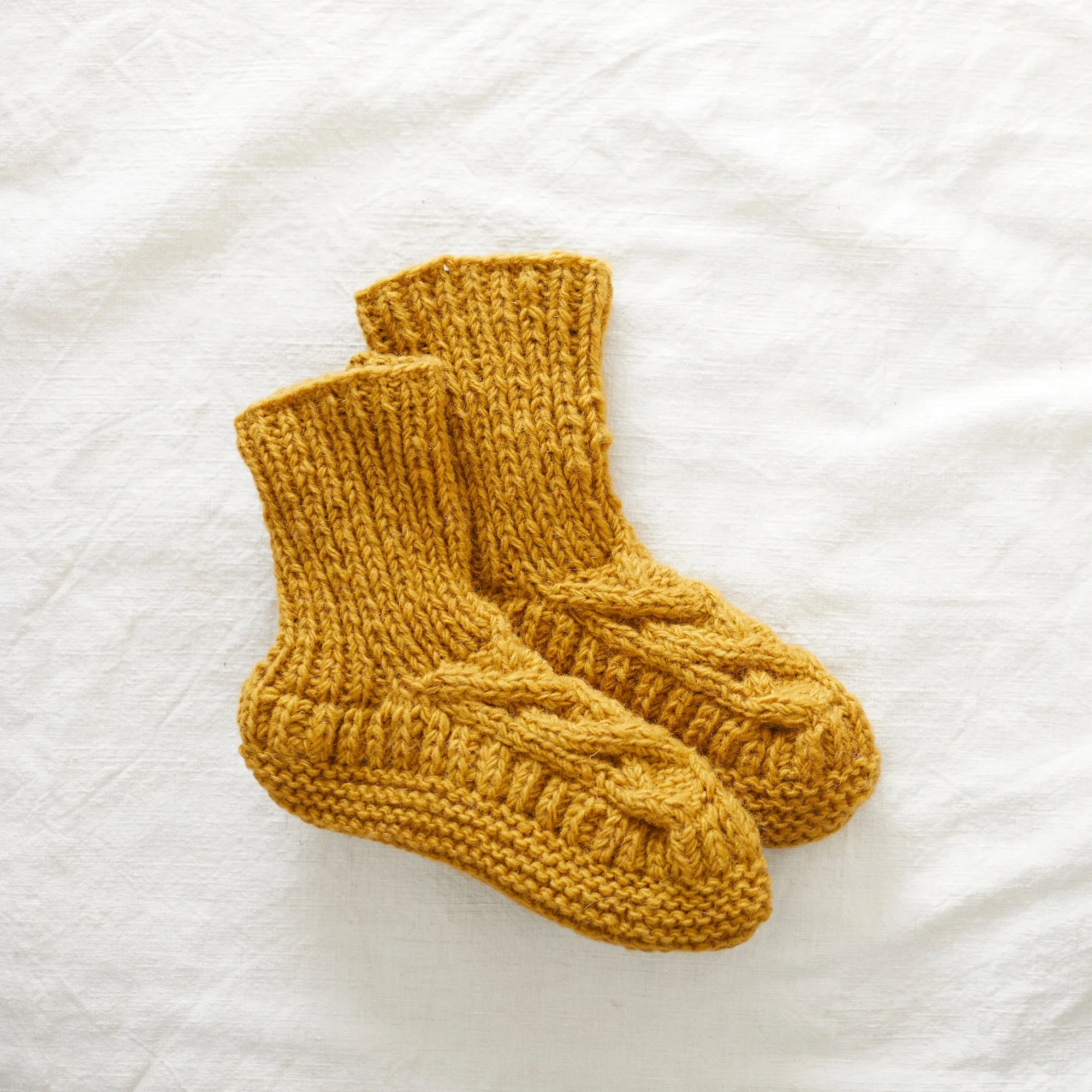 JANA Cable Knit Wool Cosy Lined Slipper Socks