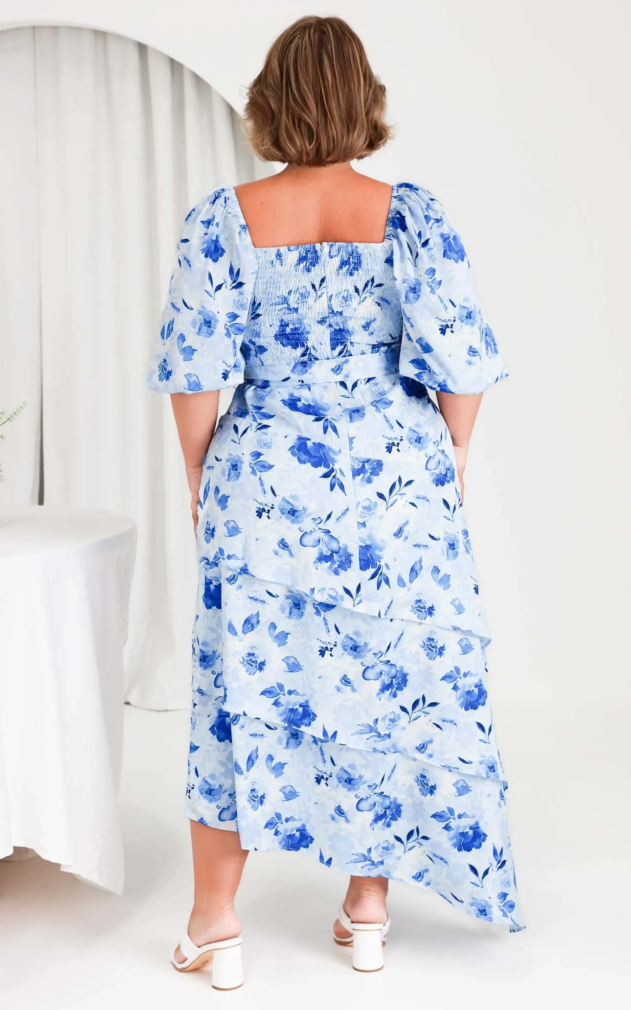 Janice Maxi Dress - Blue Floral