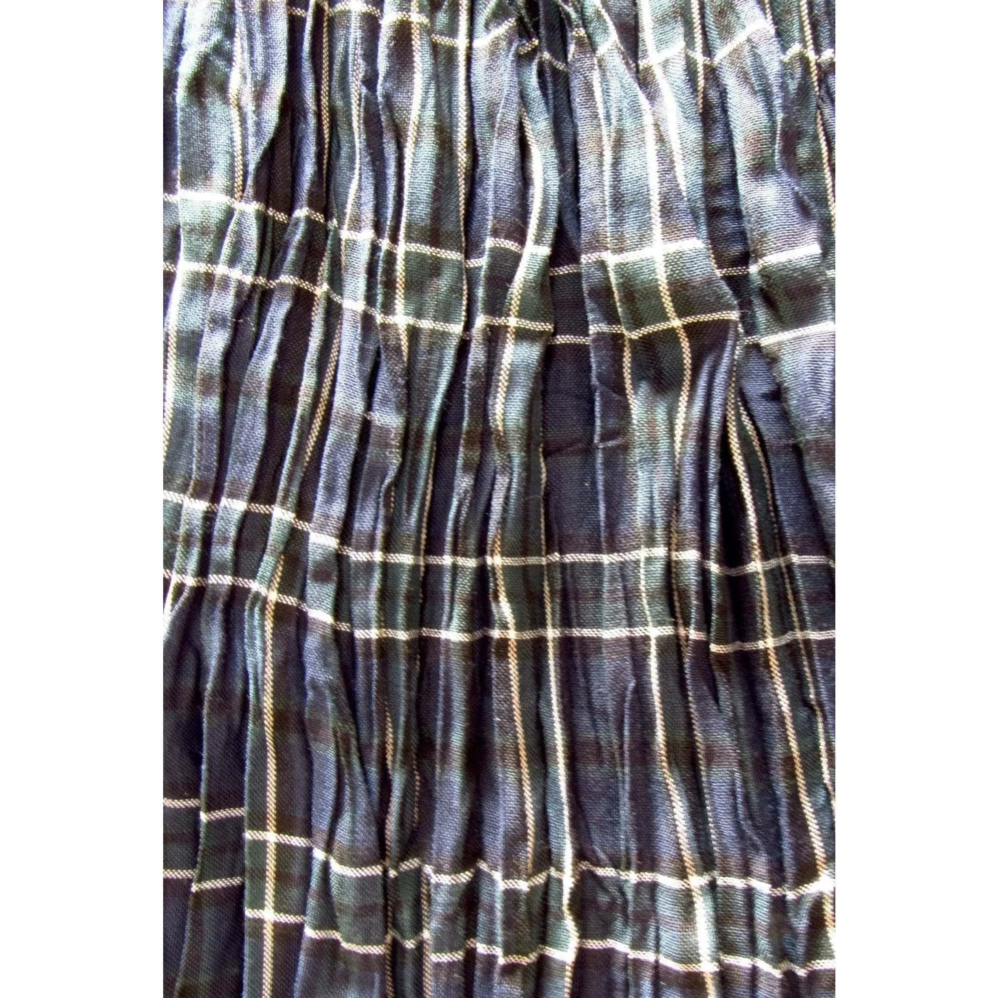 Junya Watanabe Comme des Garçons Plaid Crinkle Skirt