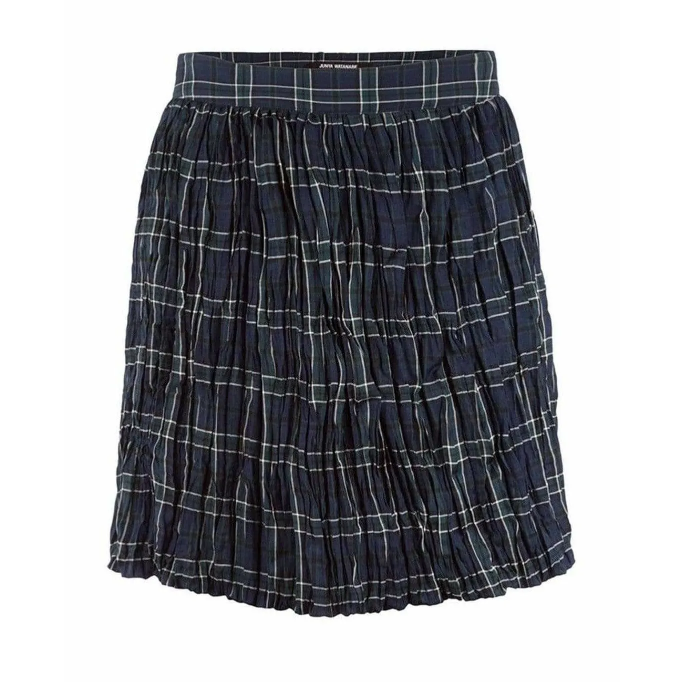 Junya Watanabe Comme des Garçons Plaid Crinkle Skirt