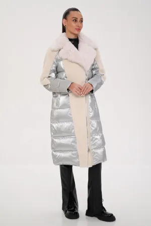 Kalgan Fur Trim Down Long-line Coat