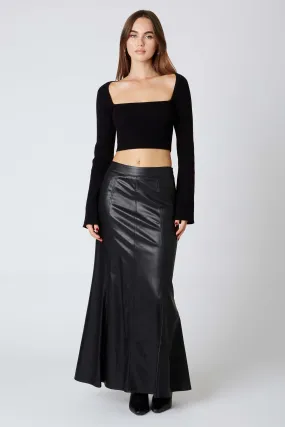 Leather Maxi Skirt