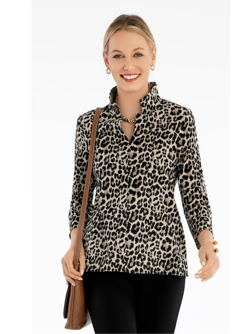 Leopard Knit Tunic