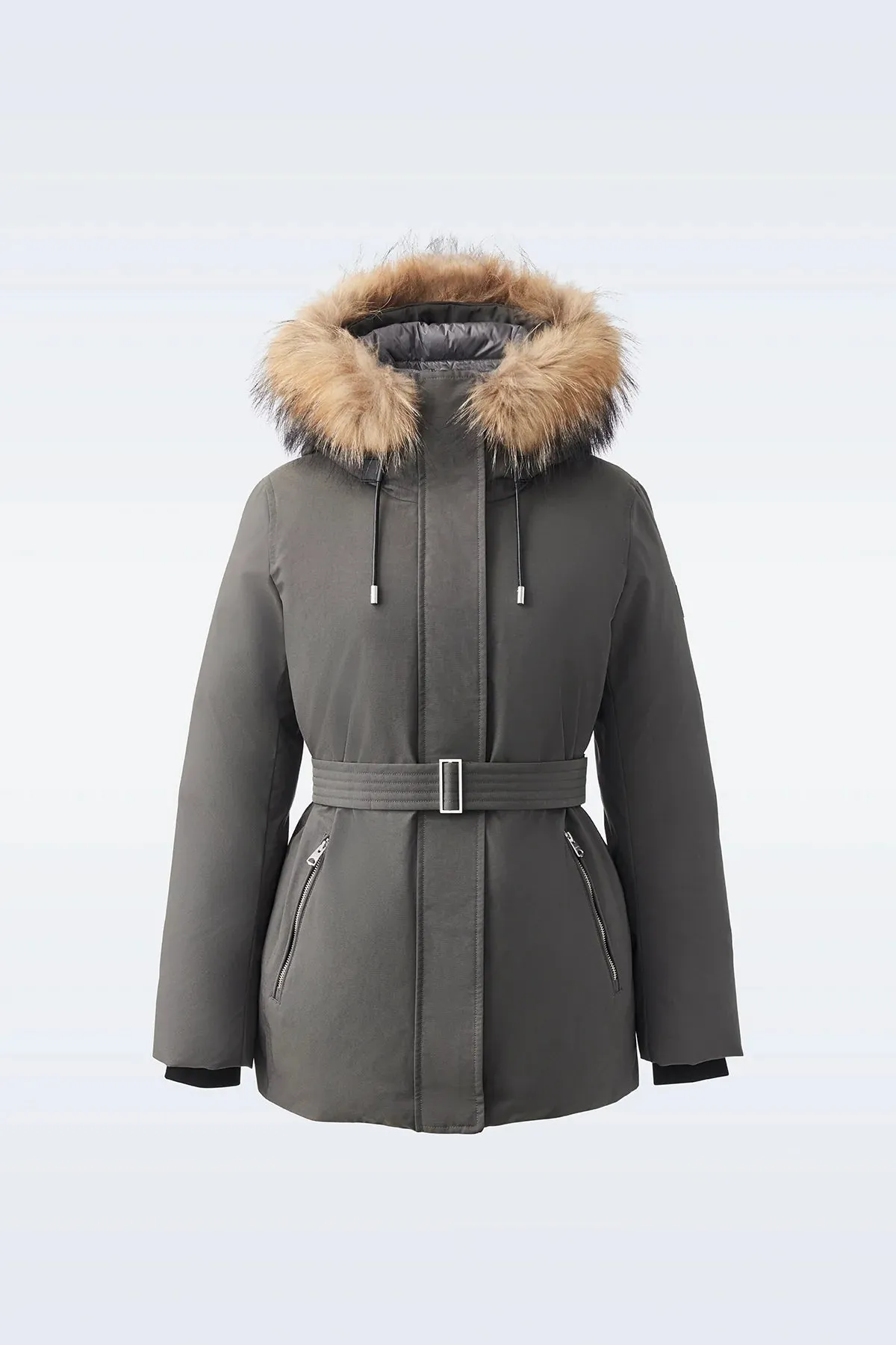 MACKAGE JENI-F - Down Parka With Removable Bib And Natural Fur