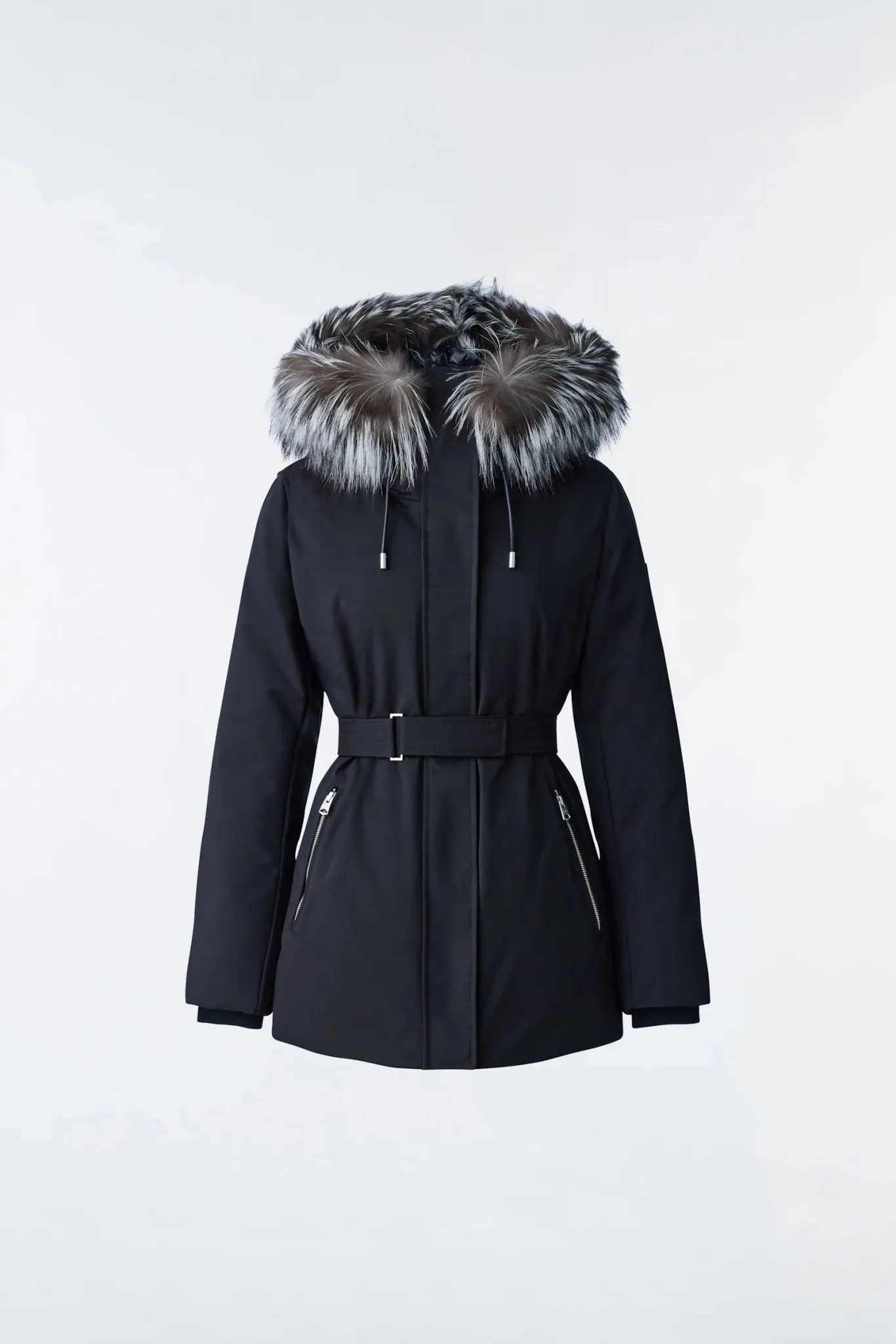 MACKAGE JENI-X - 2-in-1 Down Parka With Removable Bib And Silver Fox Fur