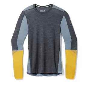 Men's Intraknit™ Thermal Merino Base Layer Colorblock Crew (M37 - Charcoal-Honey Gold)