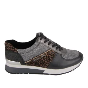 Michael Kors Allie Black Glitter Trainers