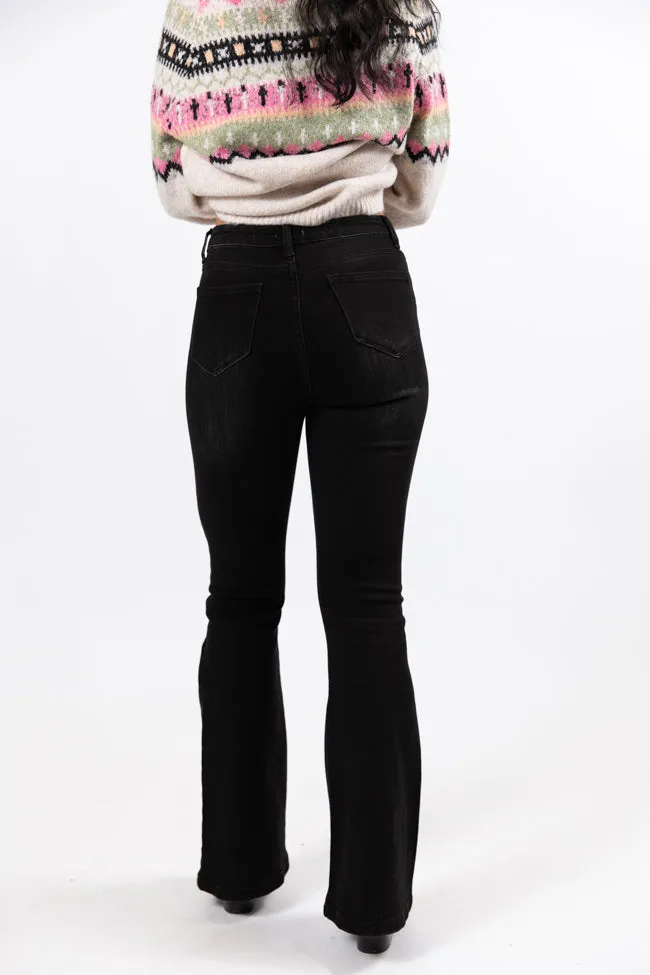 Midnight Moves Black Flared Jeans