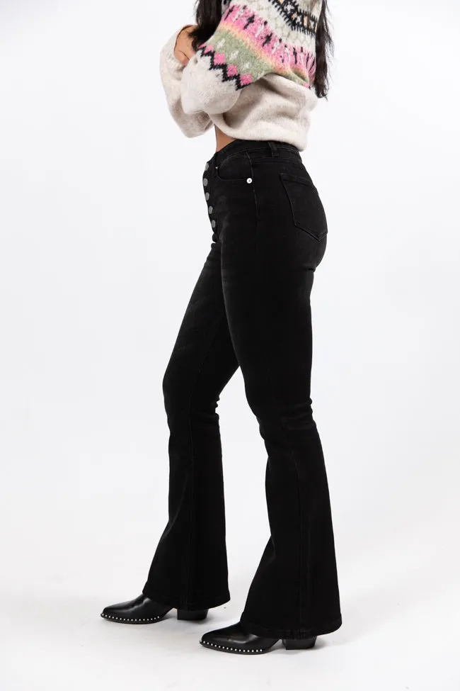 Midnight Moves Black Flared Jeans