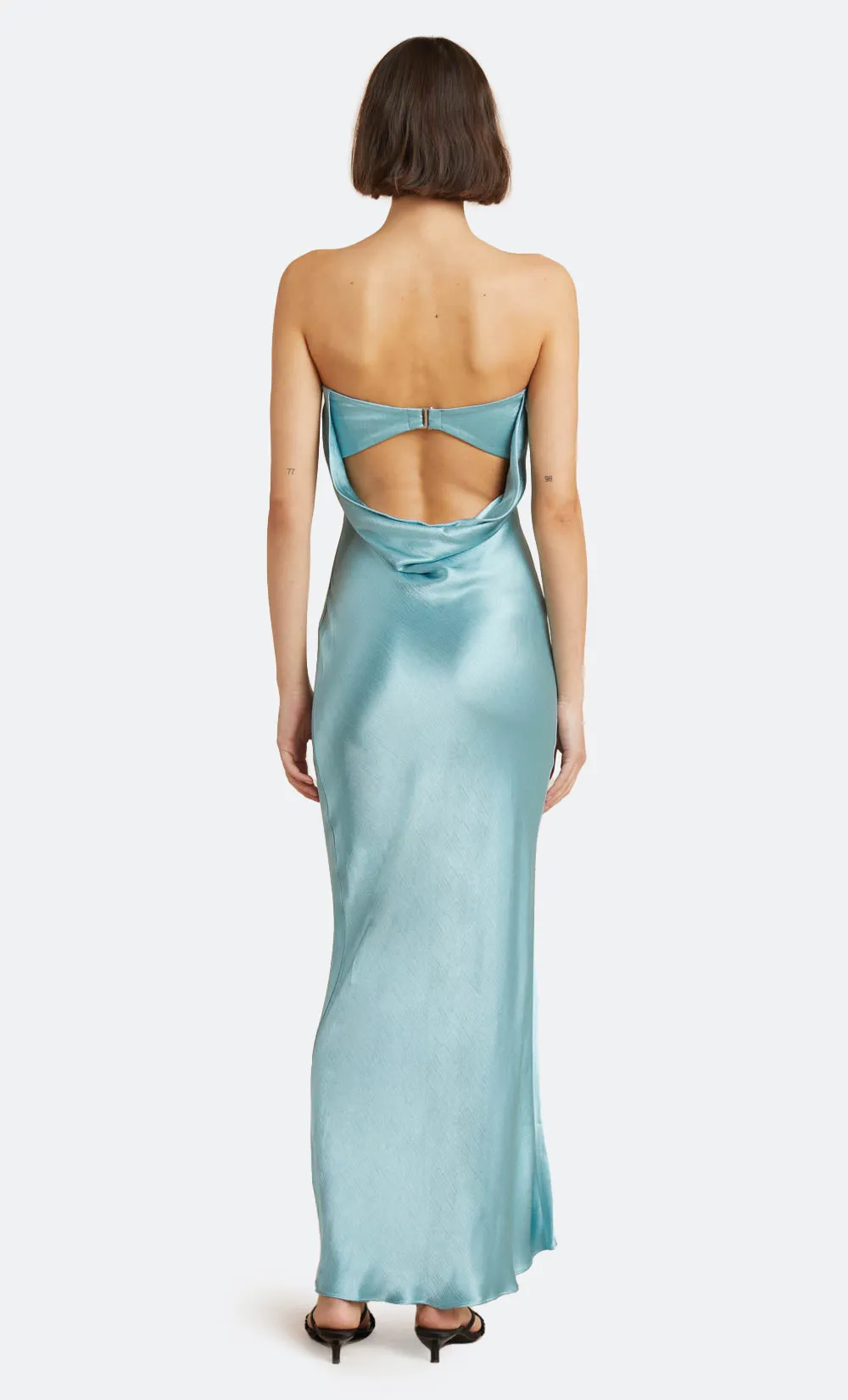 MOON DANCE STRAPLESS DRESS - SEA SPRAY